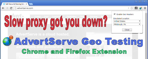 AdvertServe Geo Testing