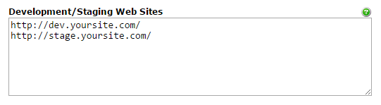 Development/Staging Web Sites
