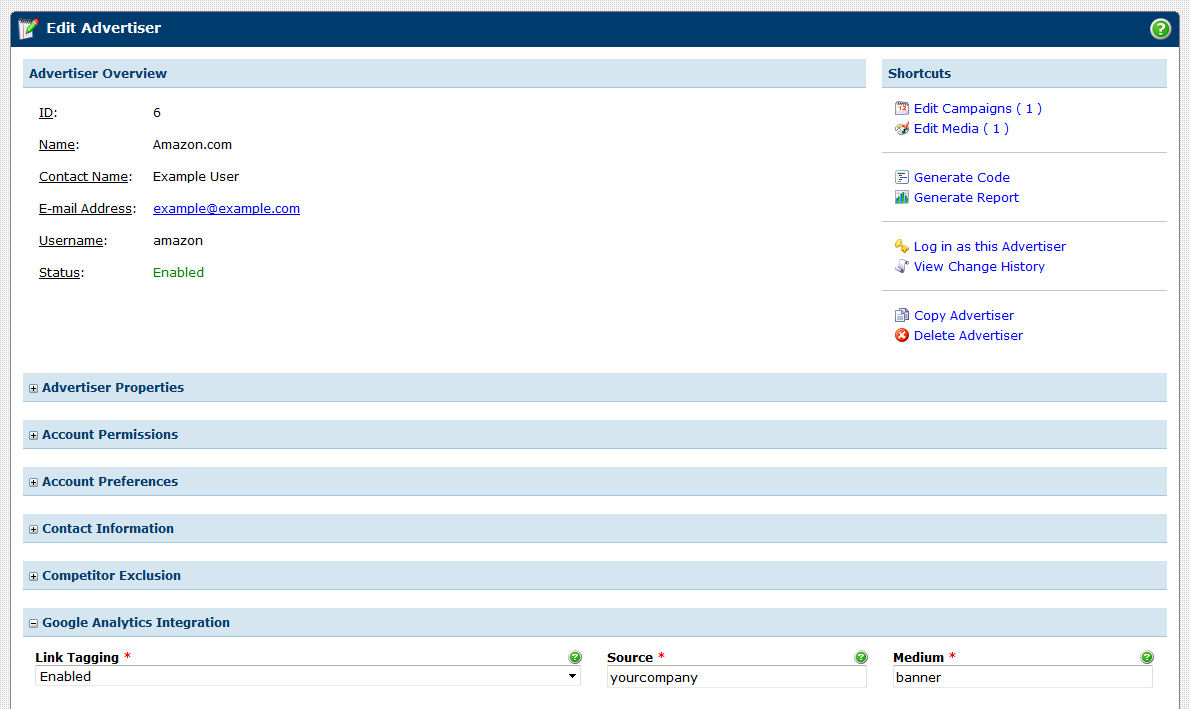 Enabling Google Analytics Integration